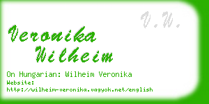 veronika wilheim business card